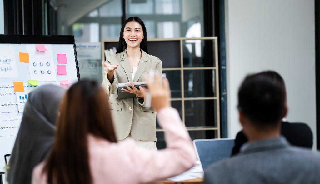 集団栄養指導での会話例の工夫